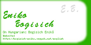 eniko bogisich business card